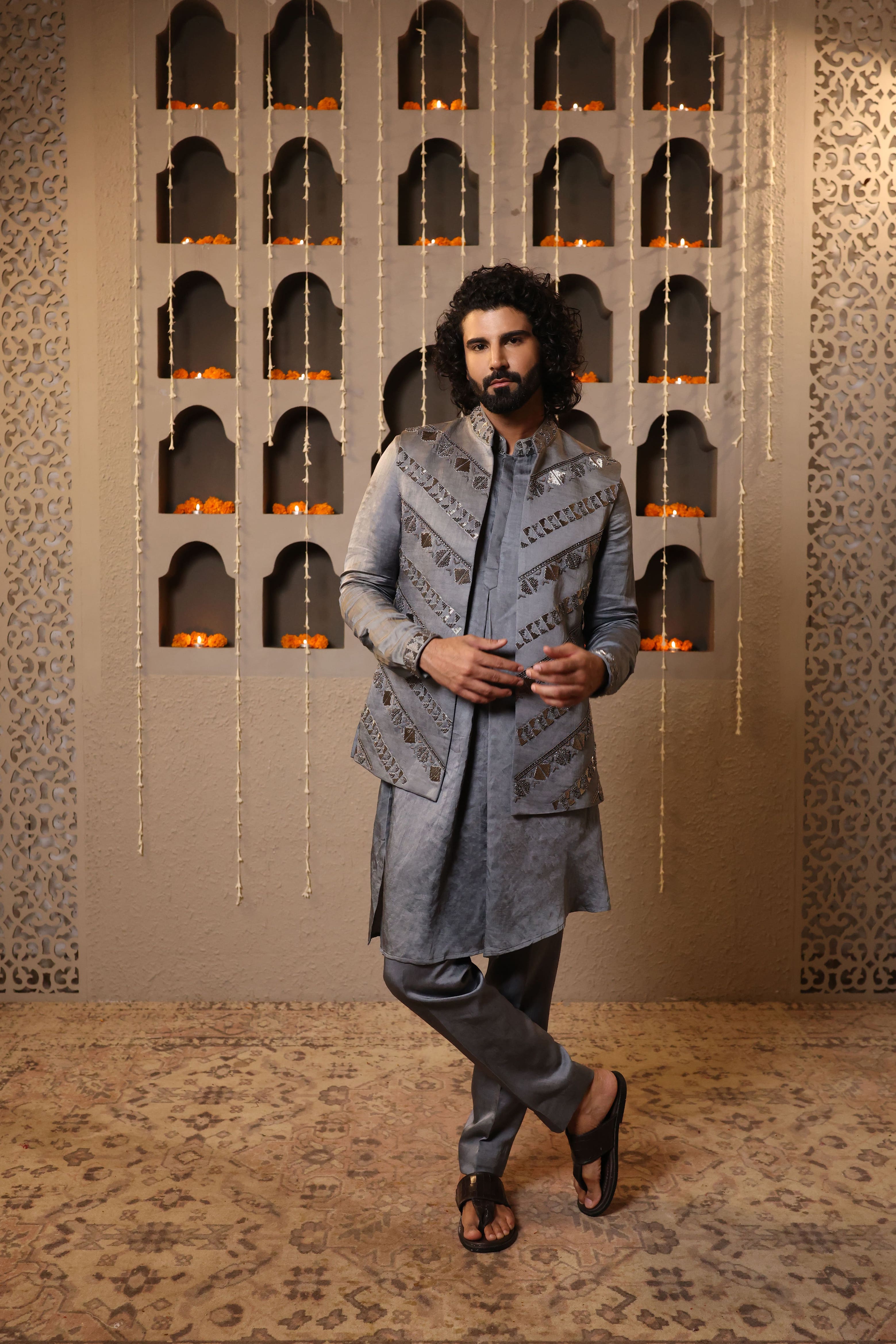 Silver Mist Jacket Set