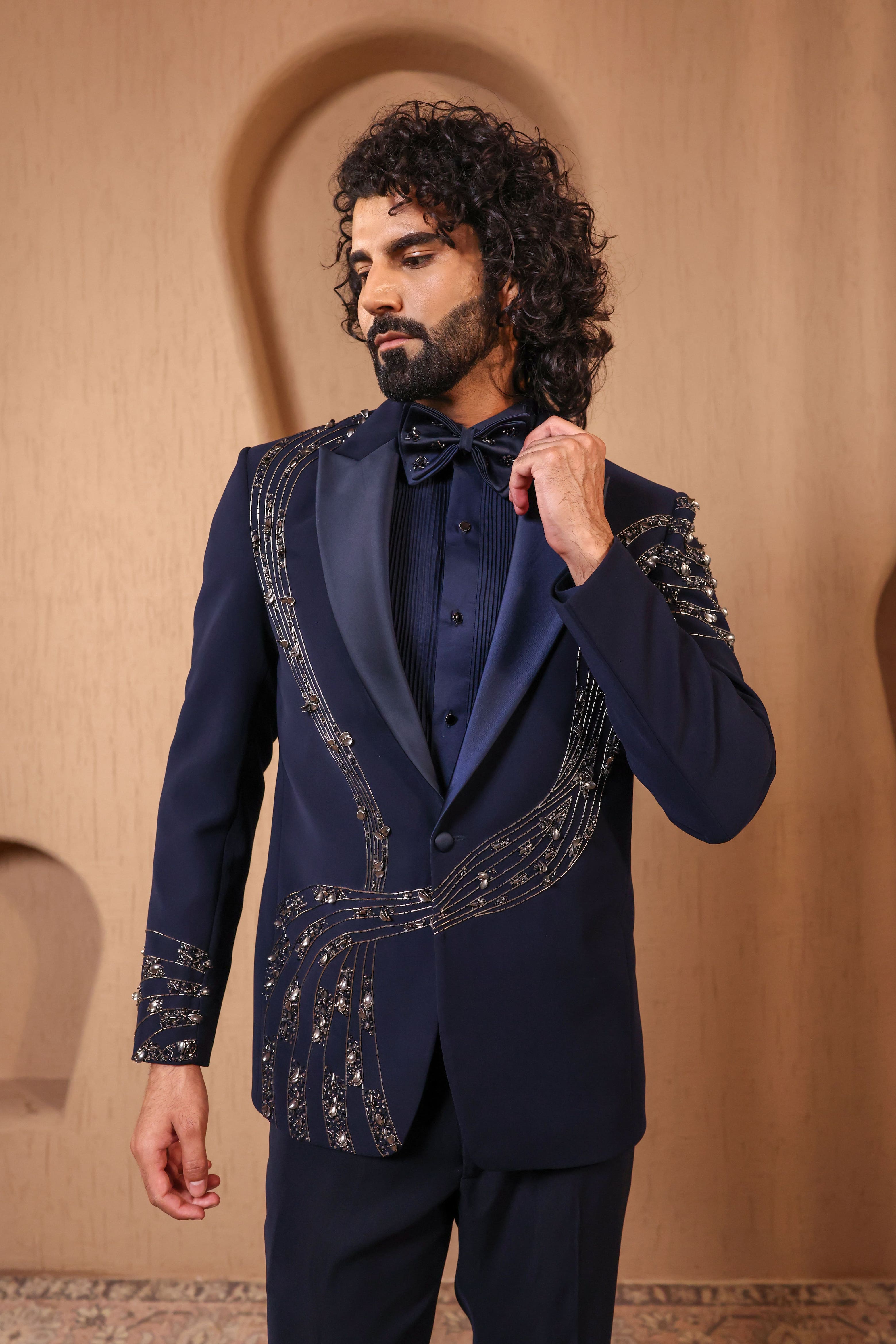 Sapphire Swirl Tuxedo