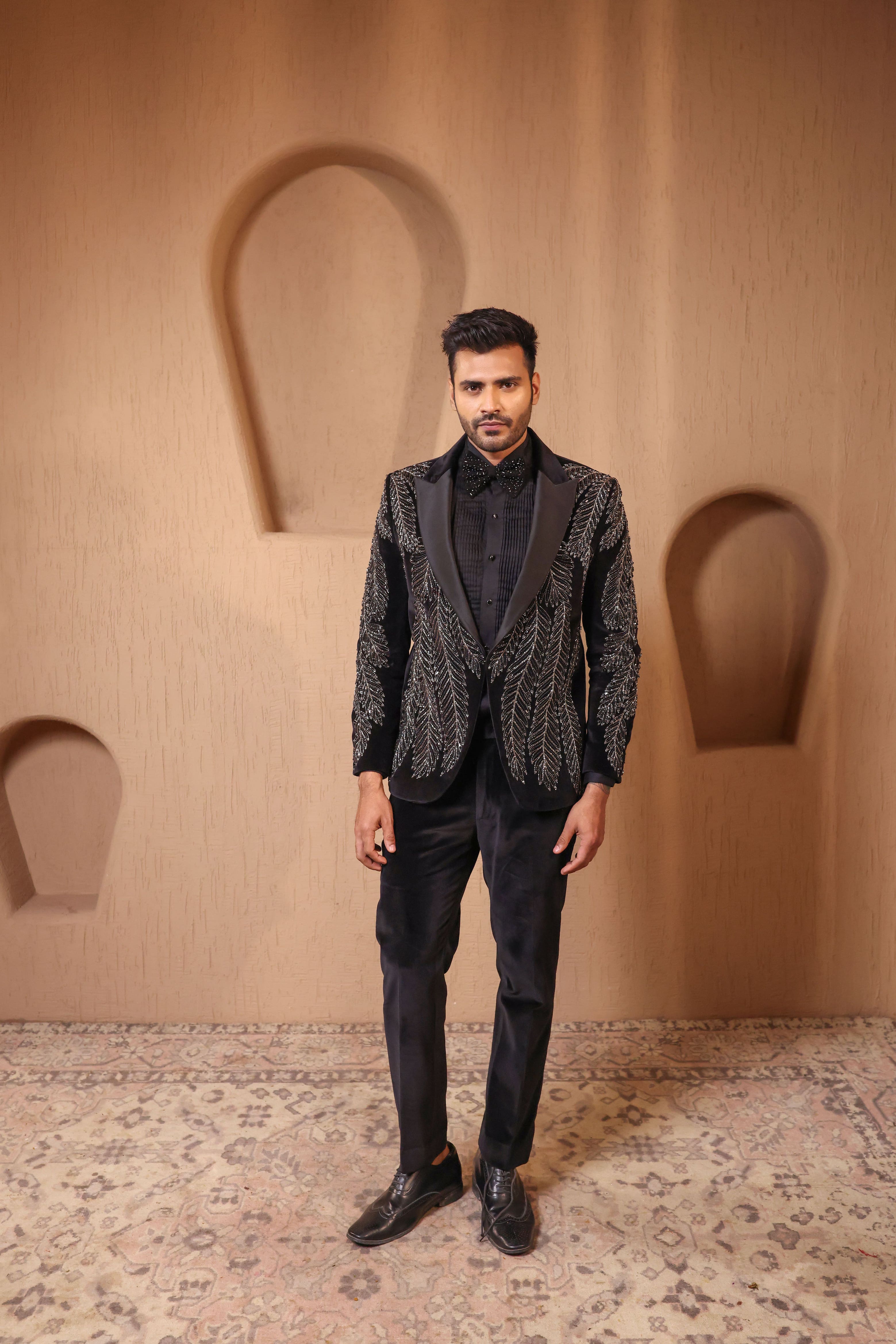 Midnight Vine Velvet Tuxedo