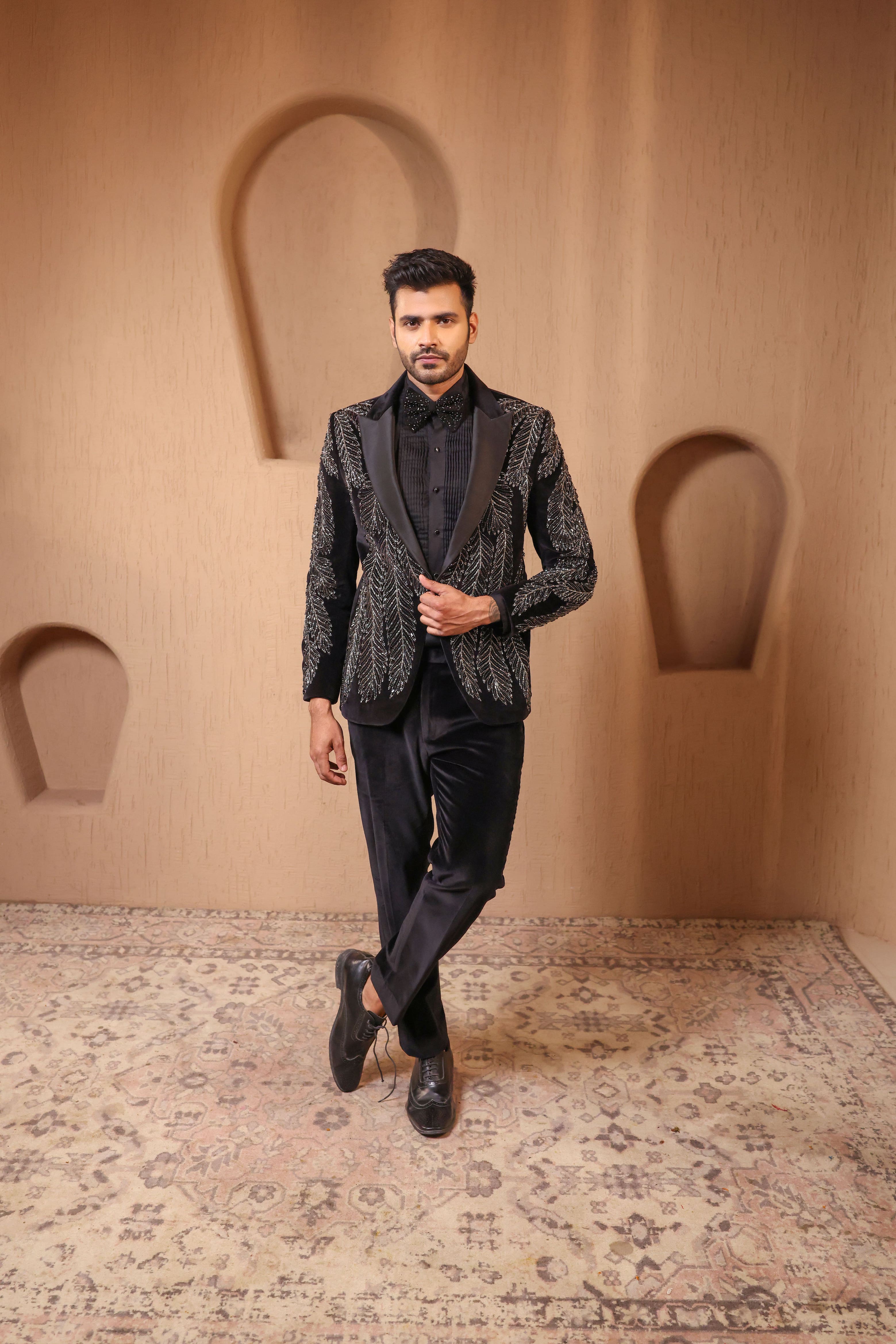 Midnight Vine Velvet Tuxedo