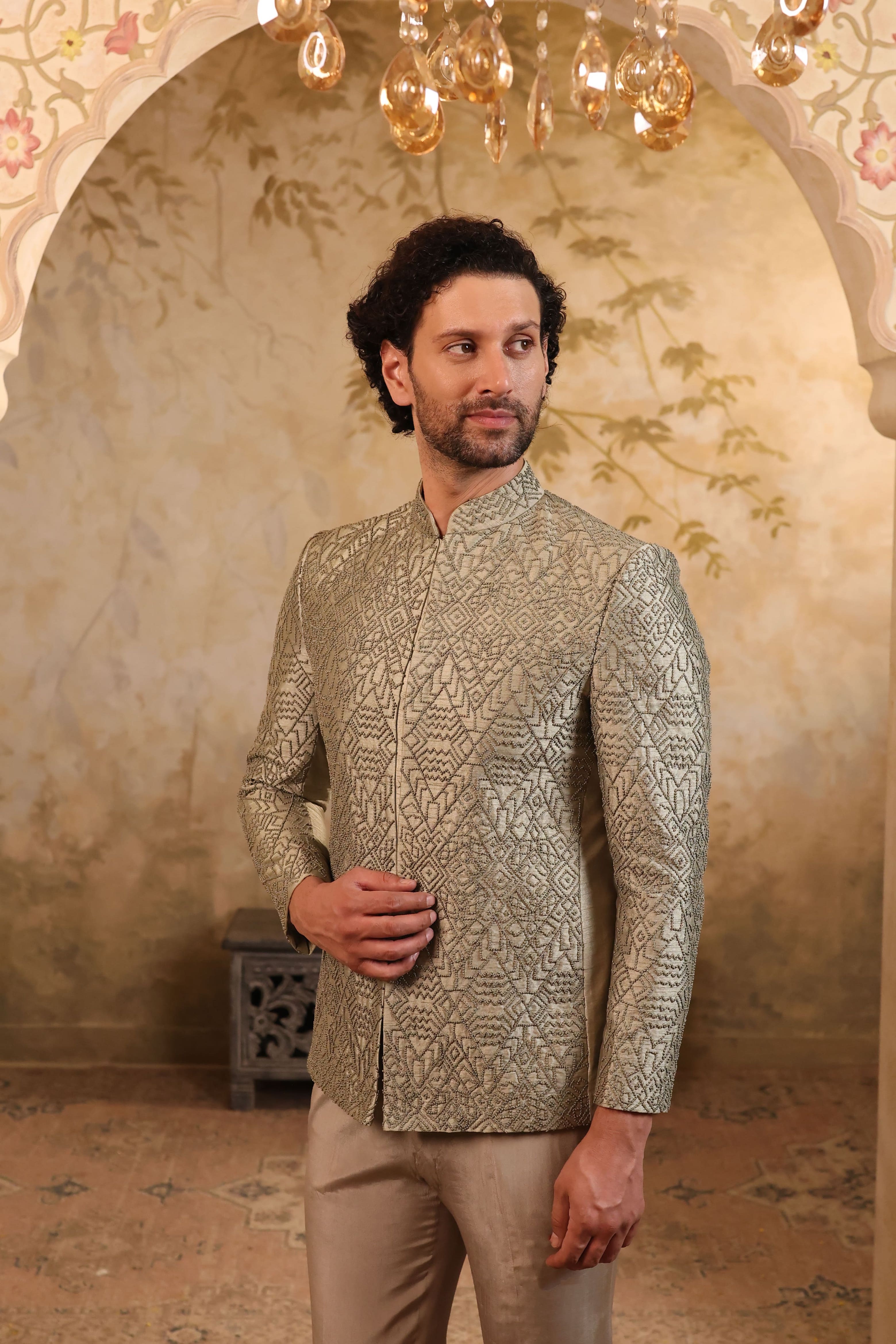 Mint Royale Bandhgala Set