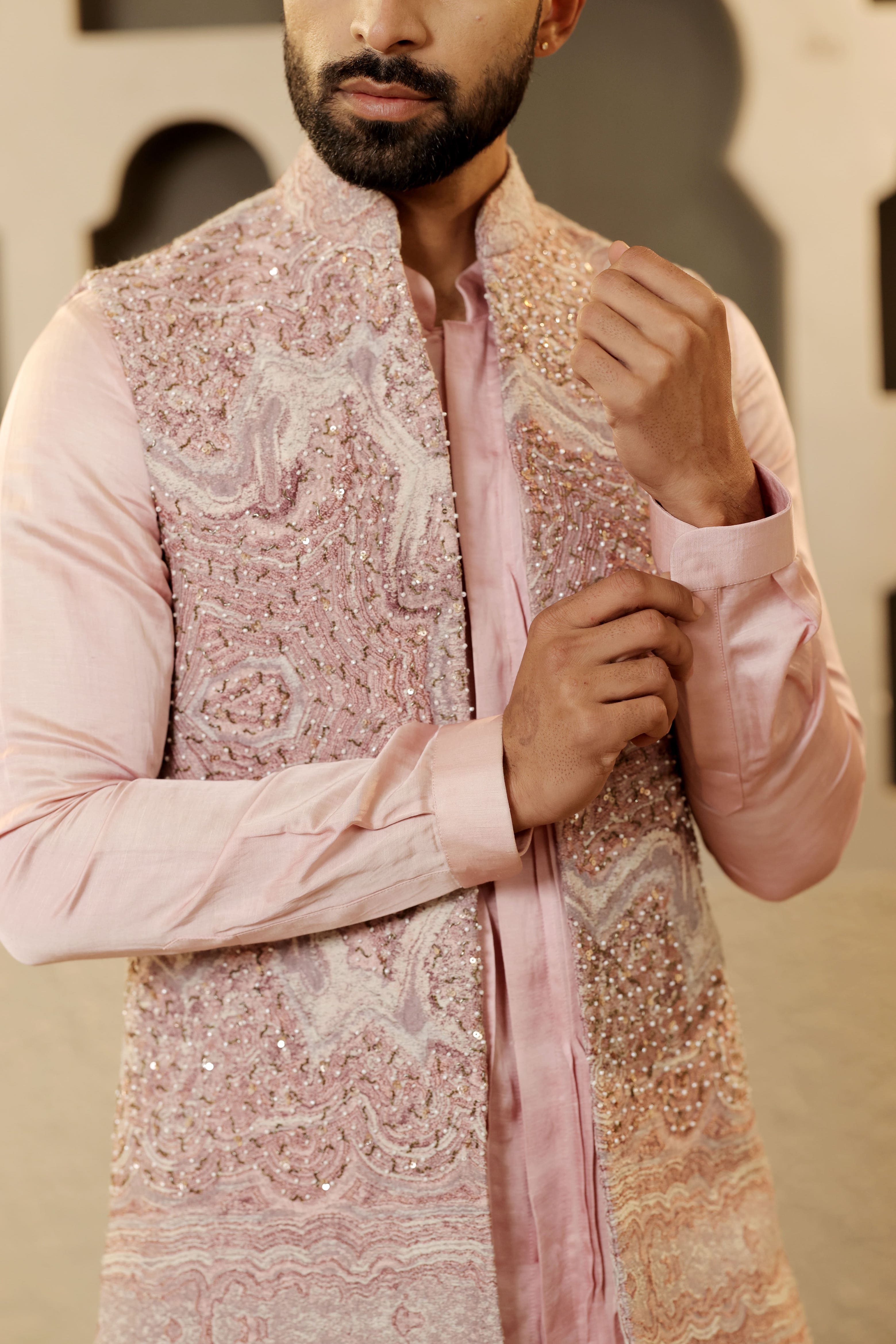 Orchid Jacquard Jacket Set