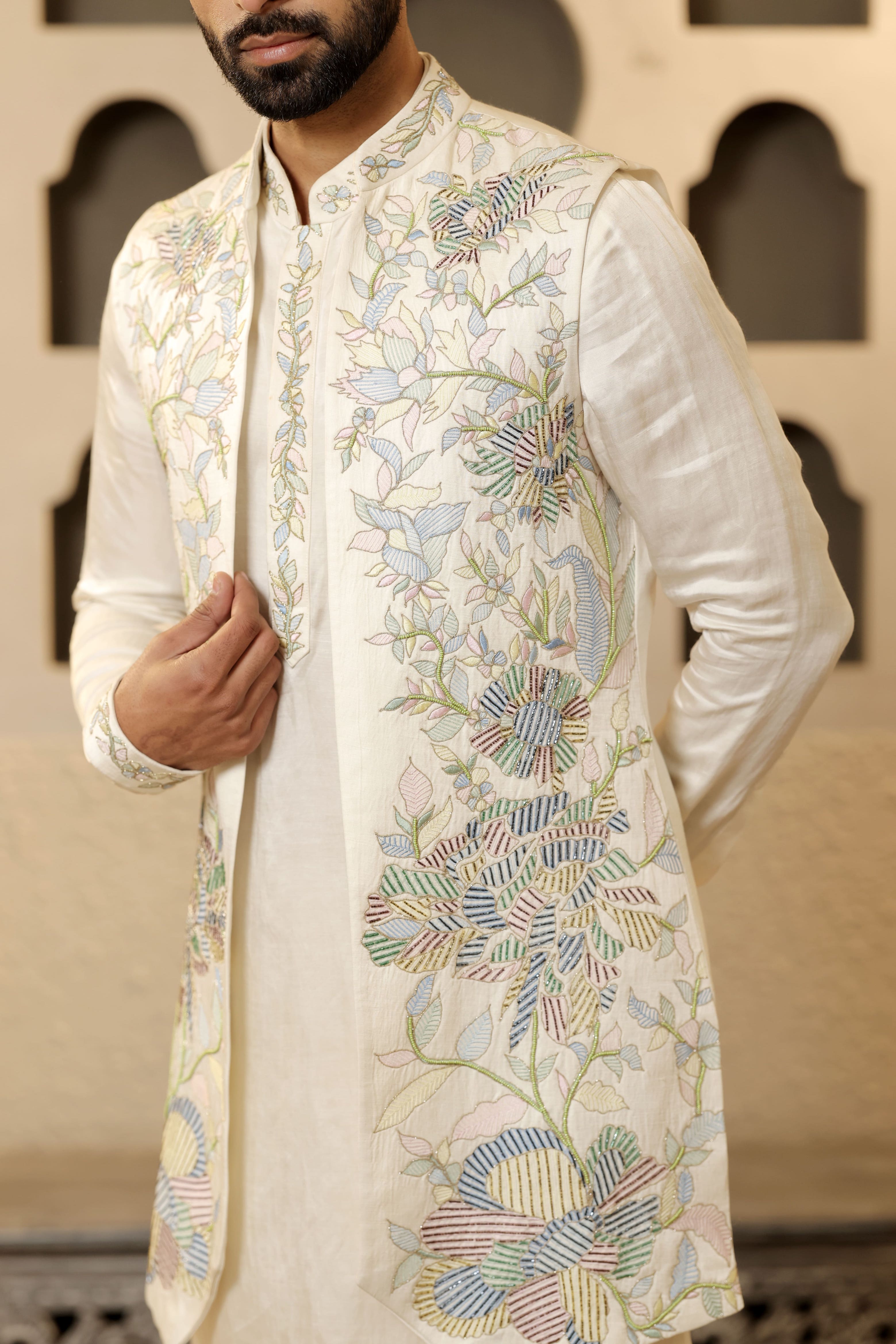 Pastel Bloom Jacket Set