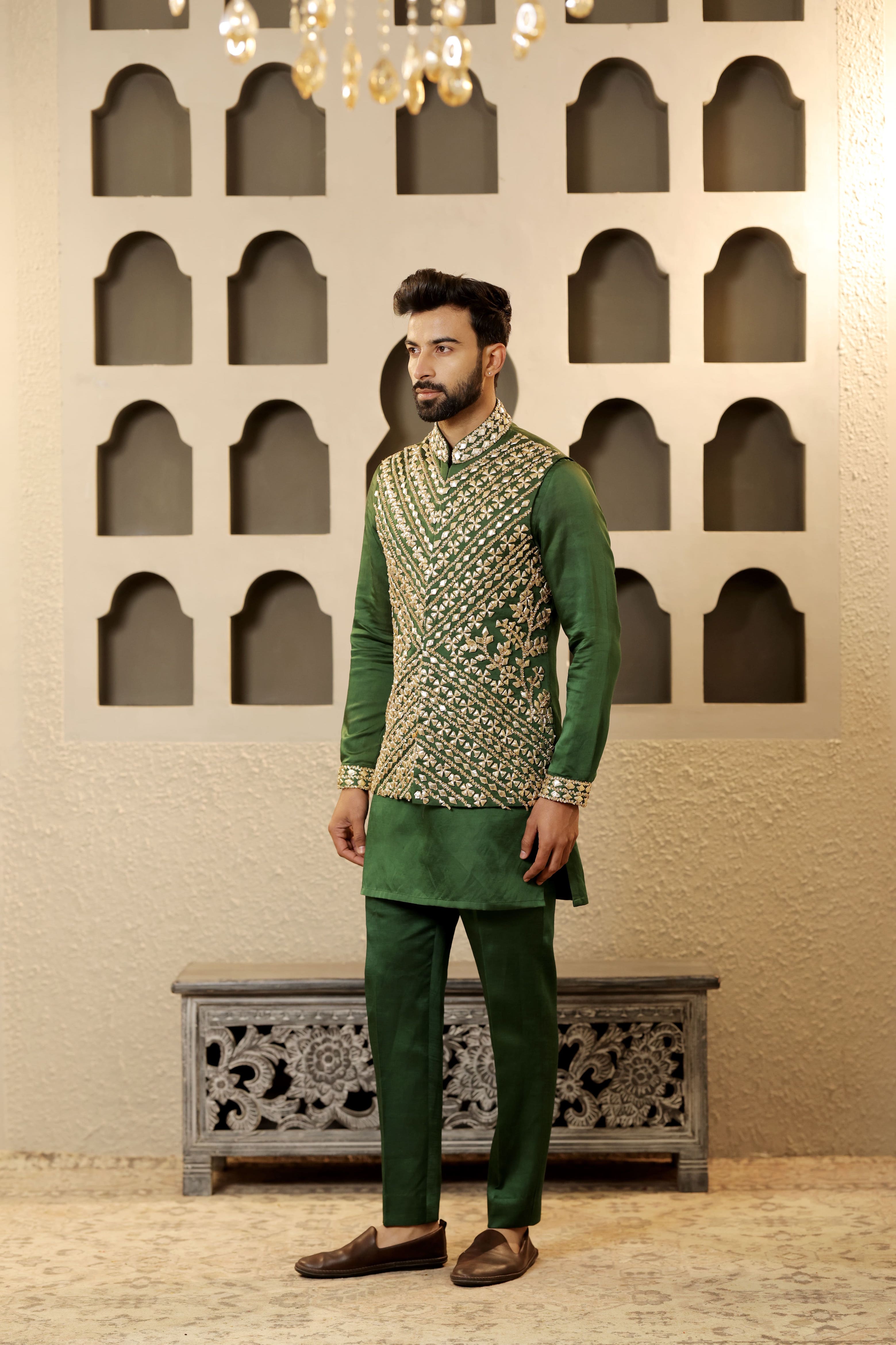 Verdant Gota Jacket Set