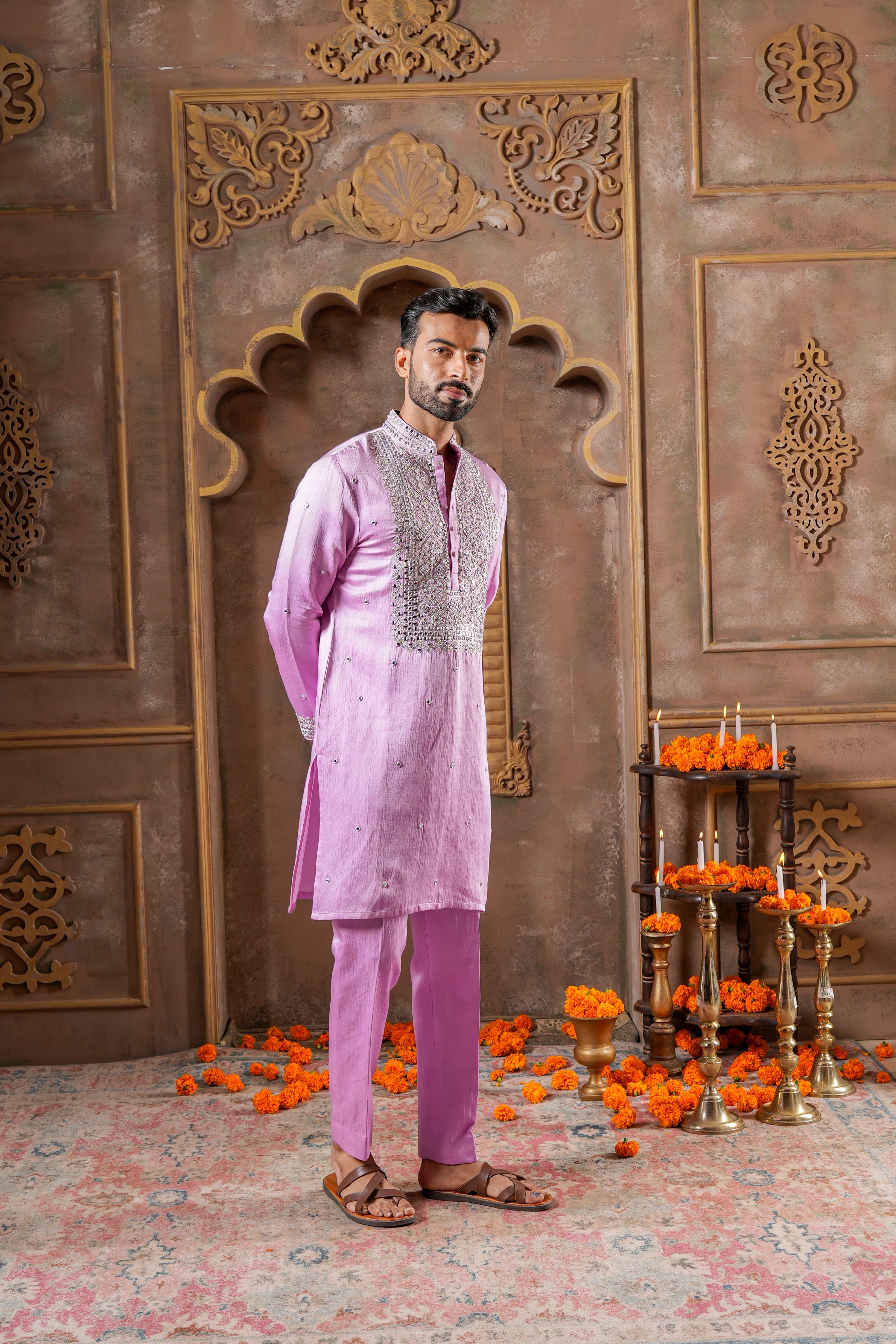 Lilac Radiance Kurta Set
