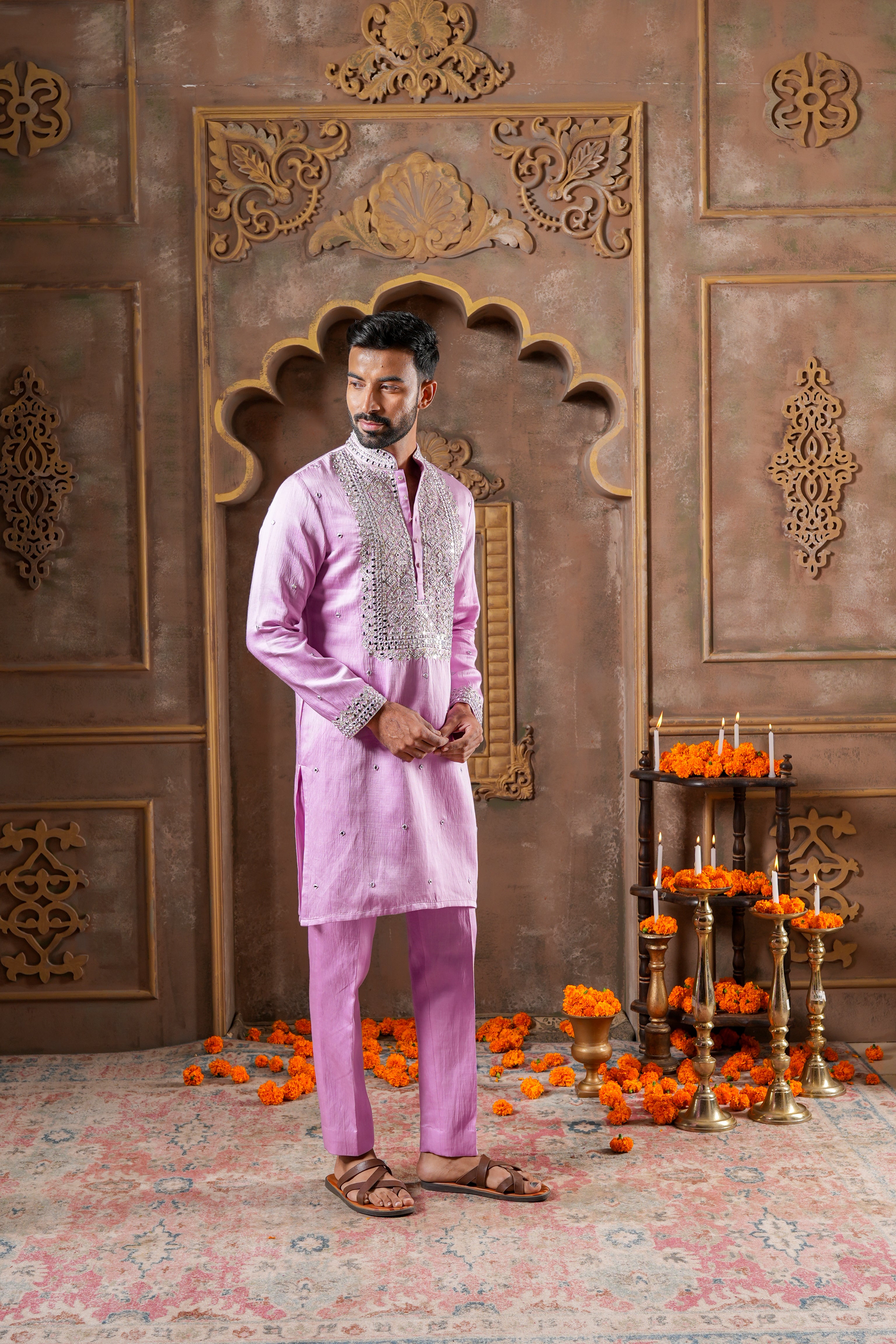 Lilac Radiance Kurta Set