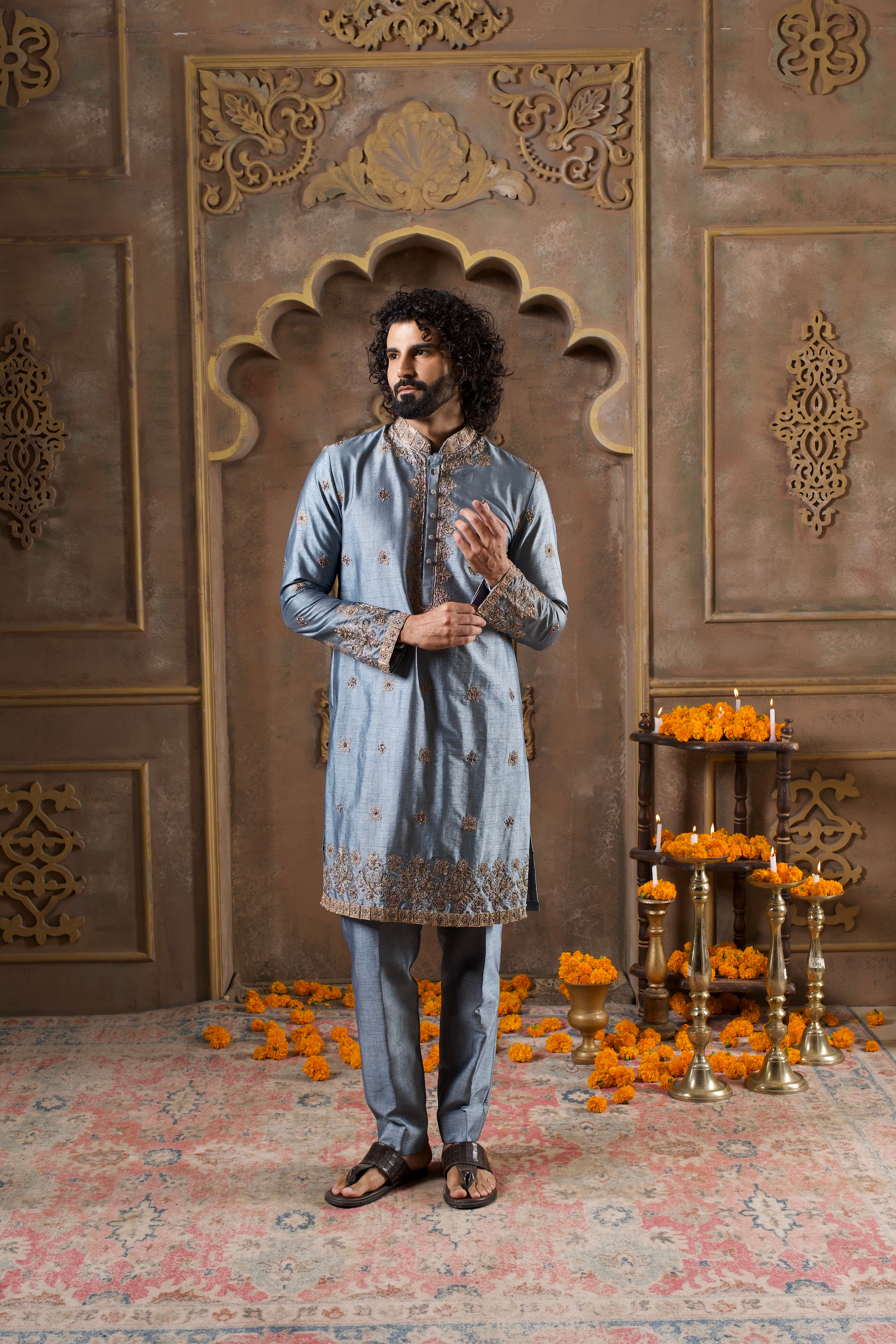 Denim Royale Kurta Set