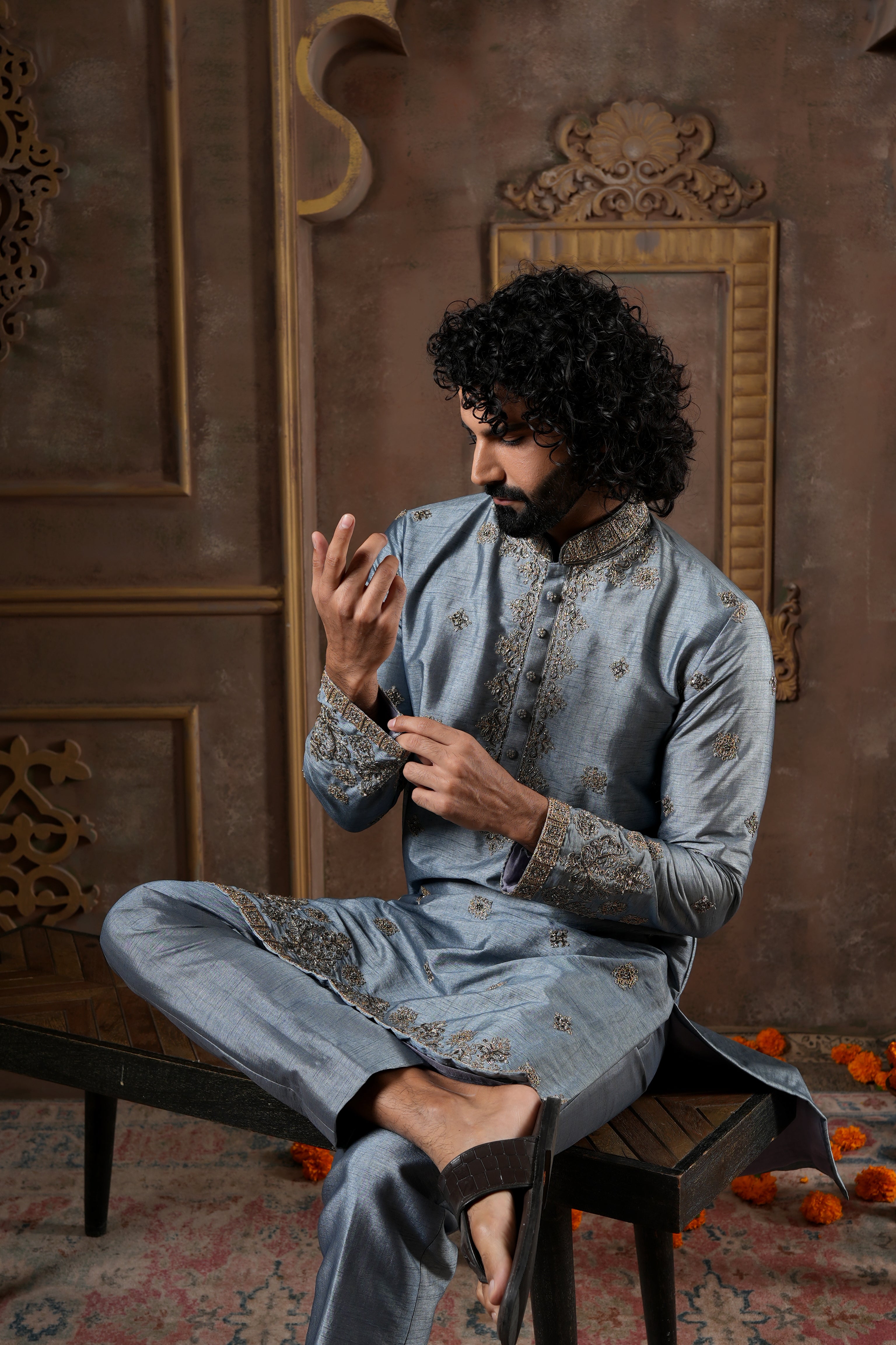 Denim Royale Kurta Set