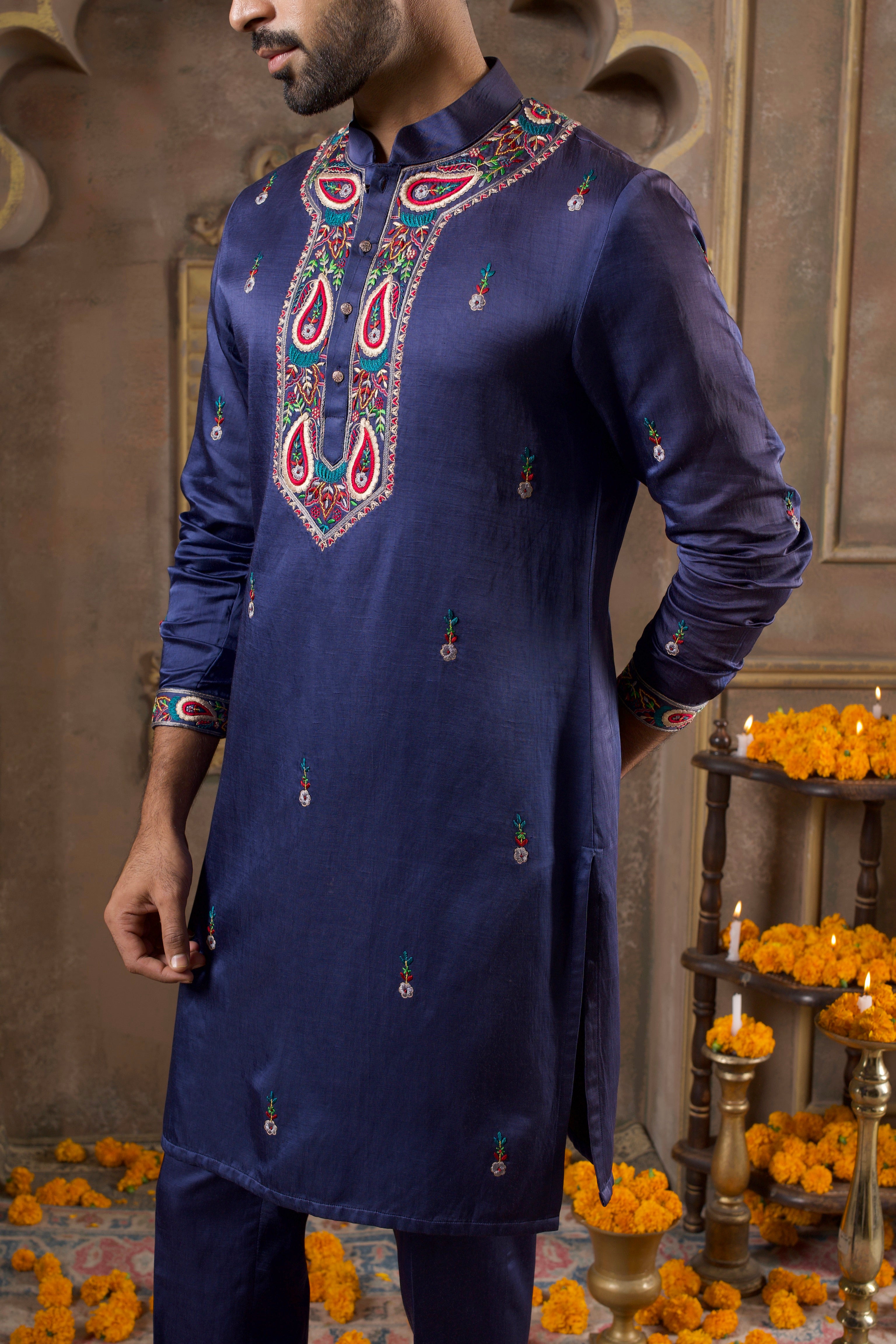 Midnight Indigo Kurta Set