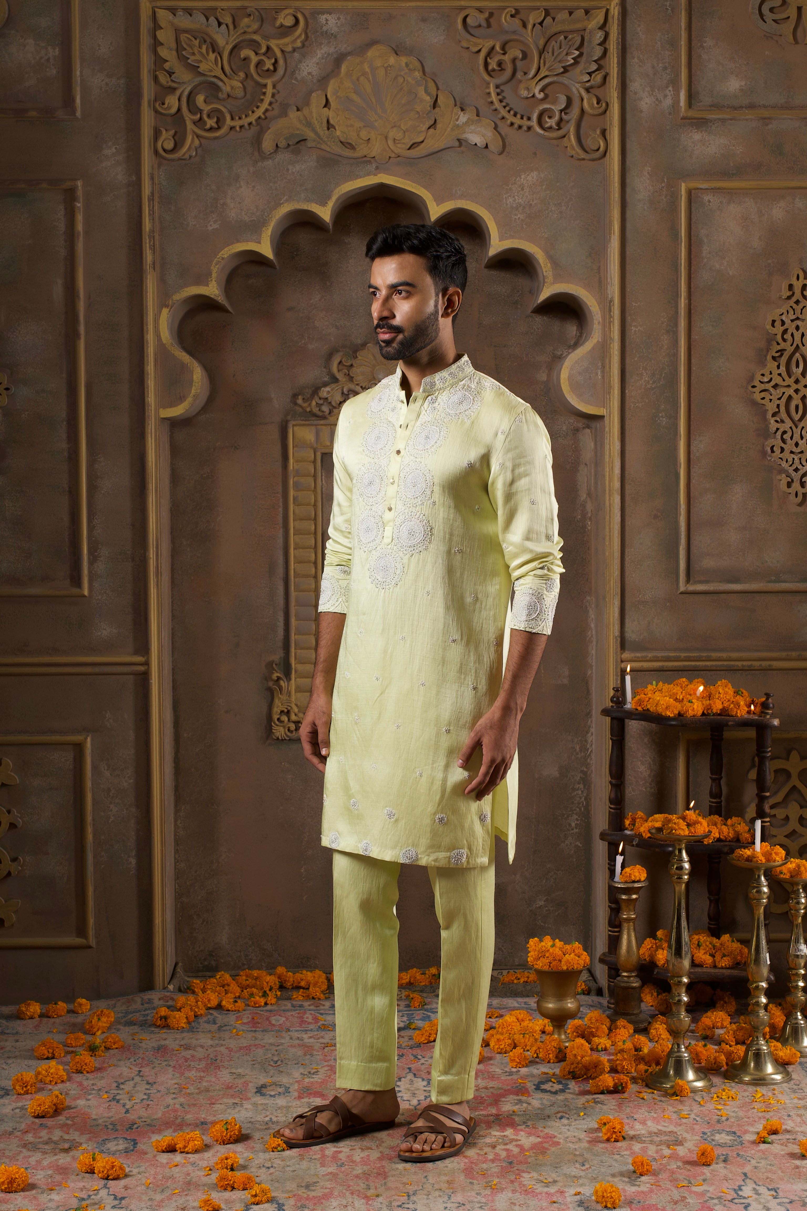 Citrus Pearl Kurta Set