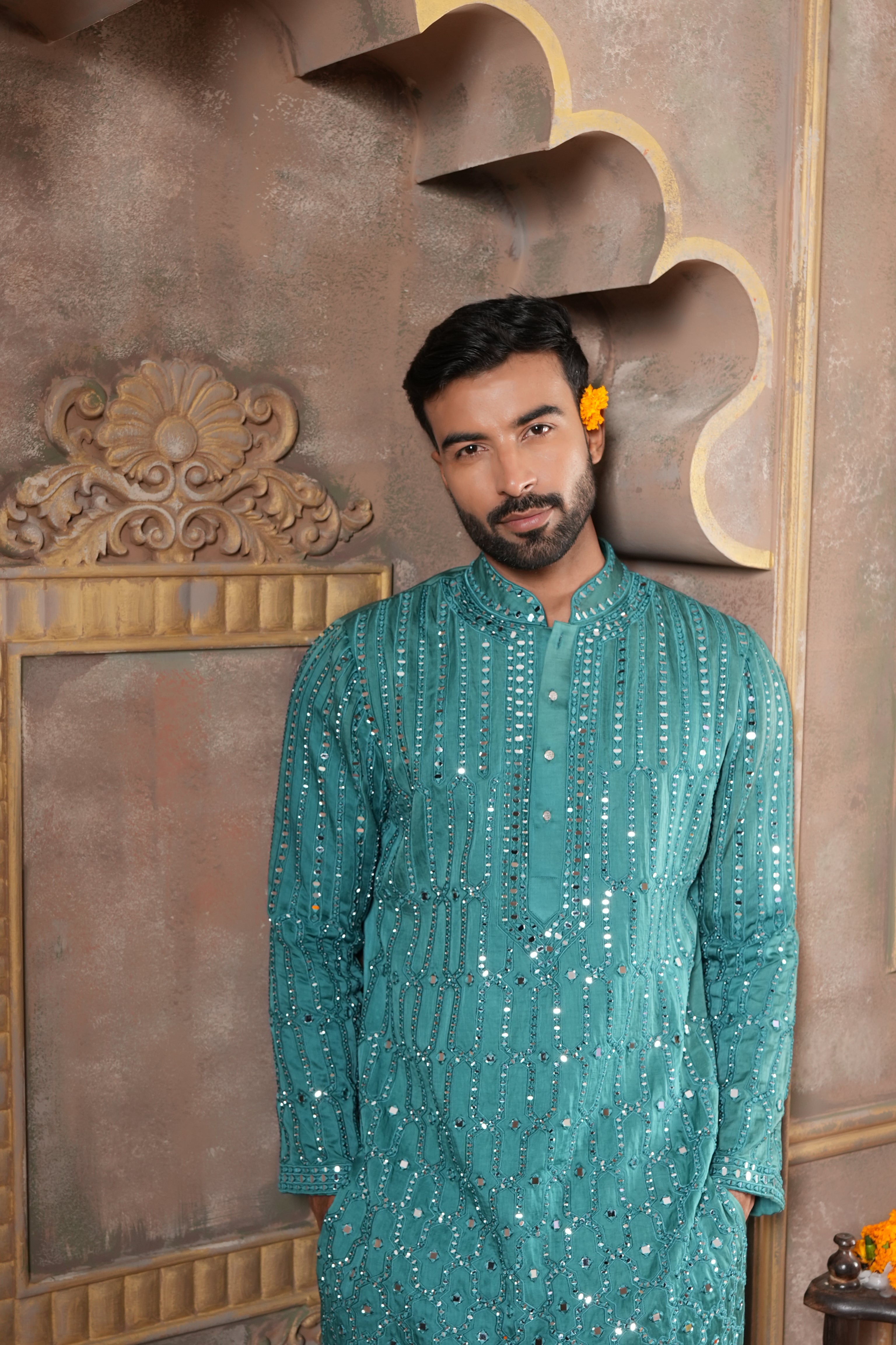 Emerald Teal Kurta Set