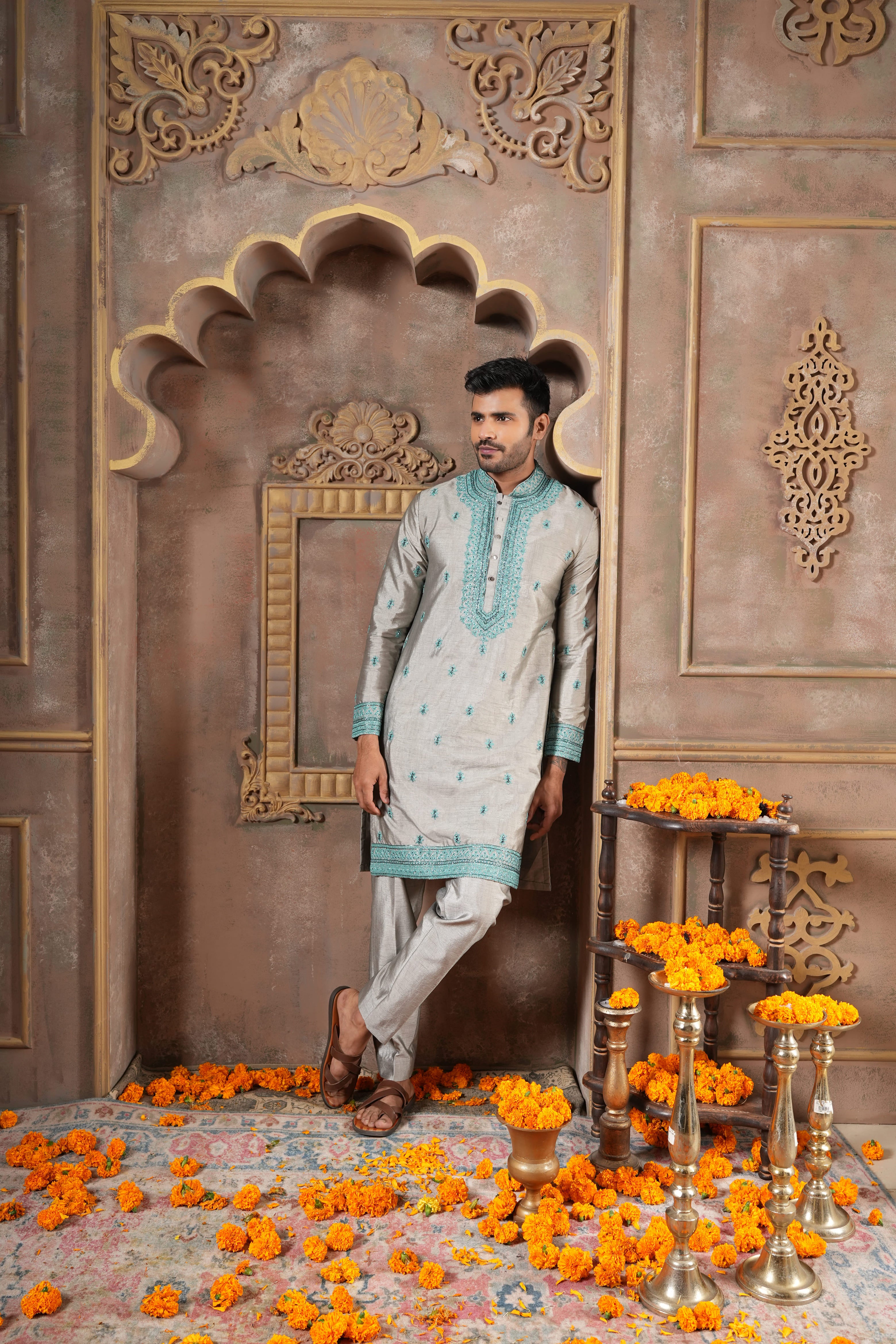 Moonstone Blue Kurta Set