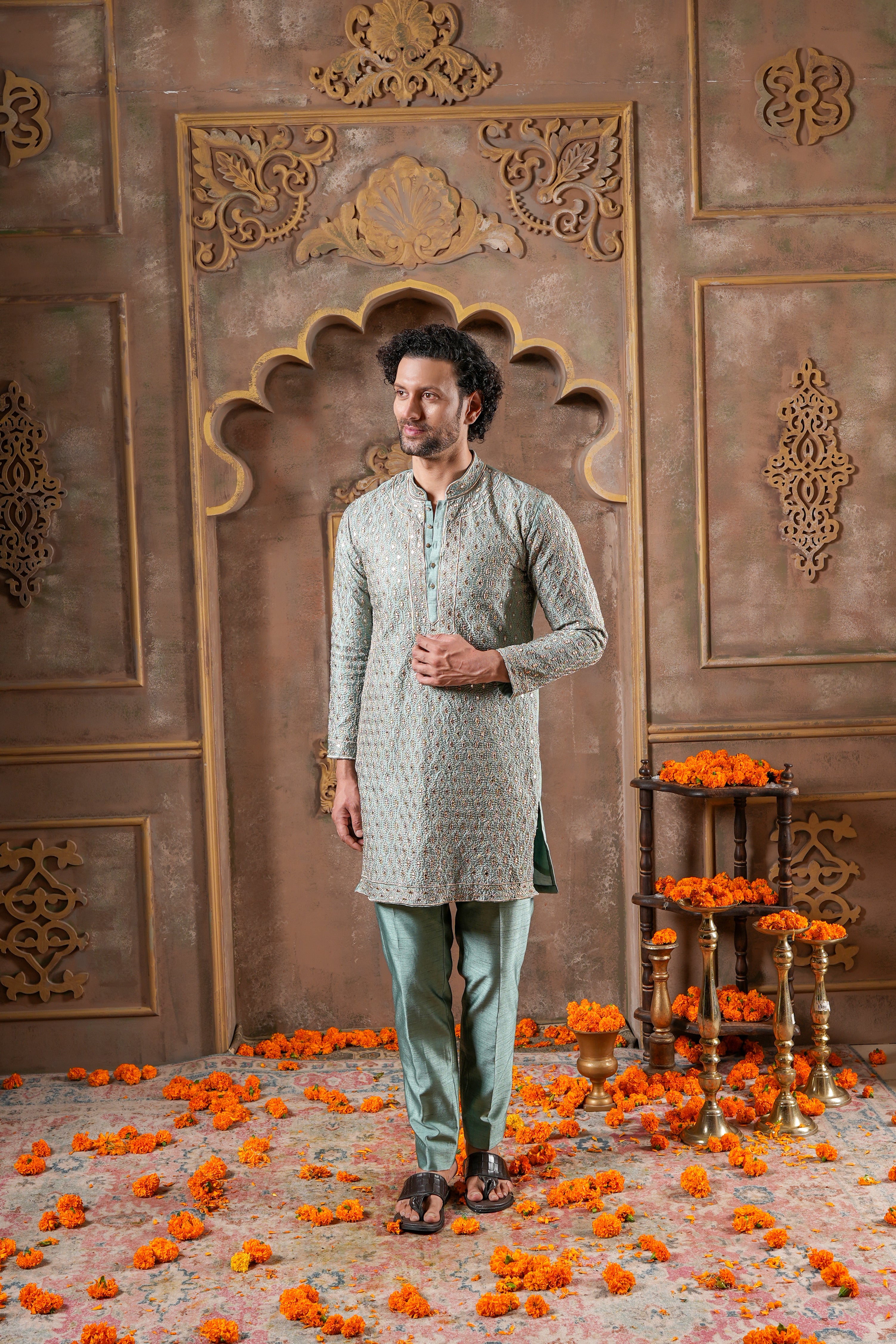 Sage Lumina Kurta Set