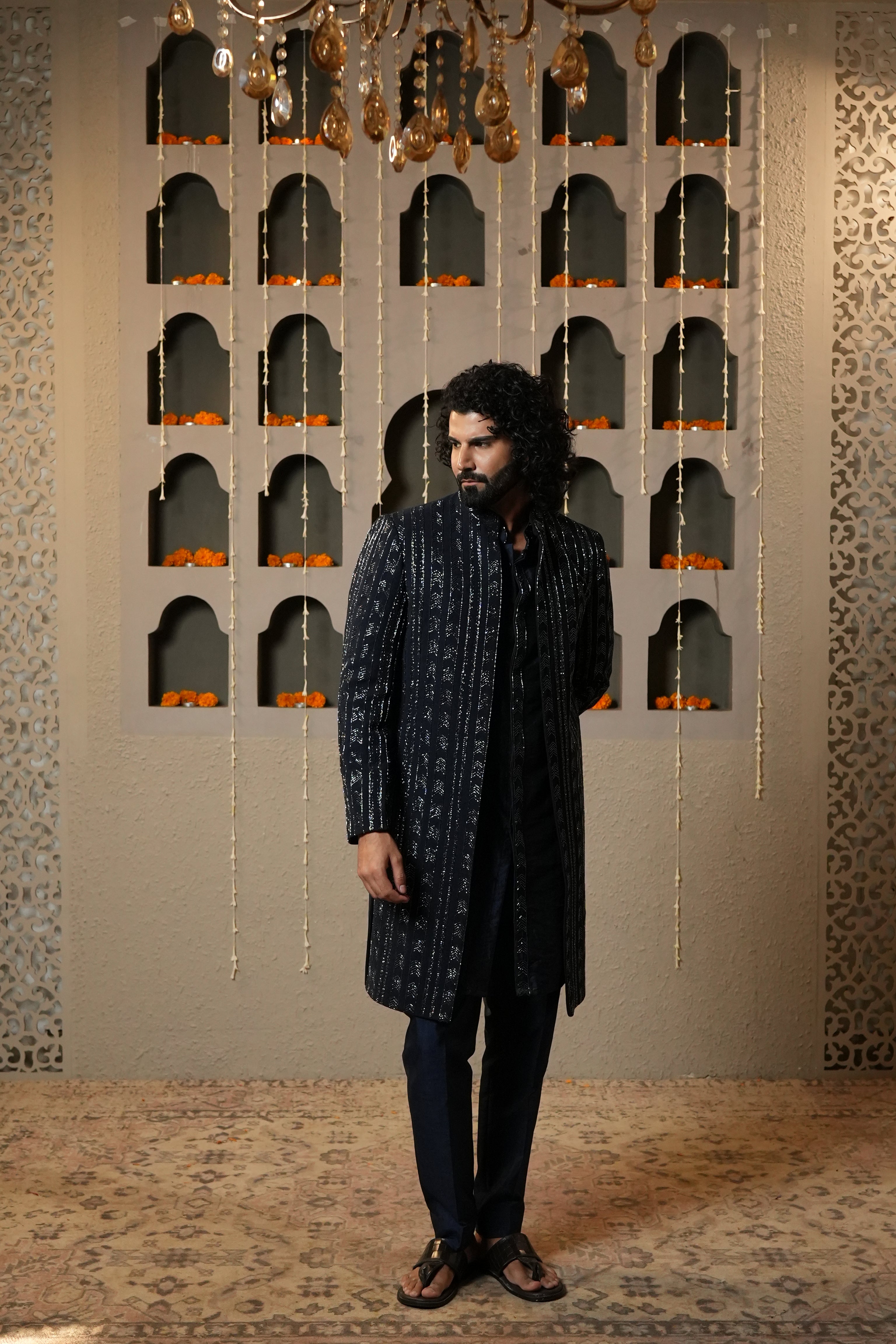 Navy Royale Indo-Western