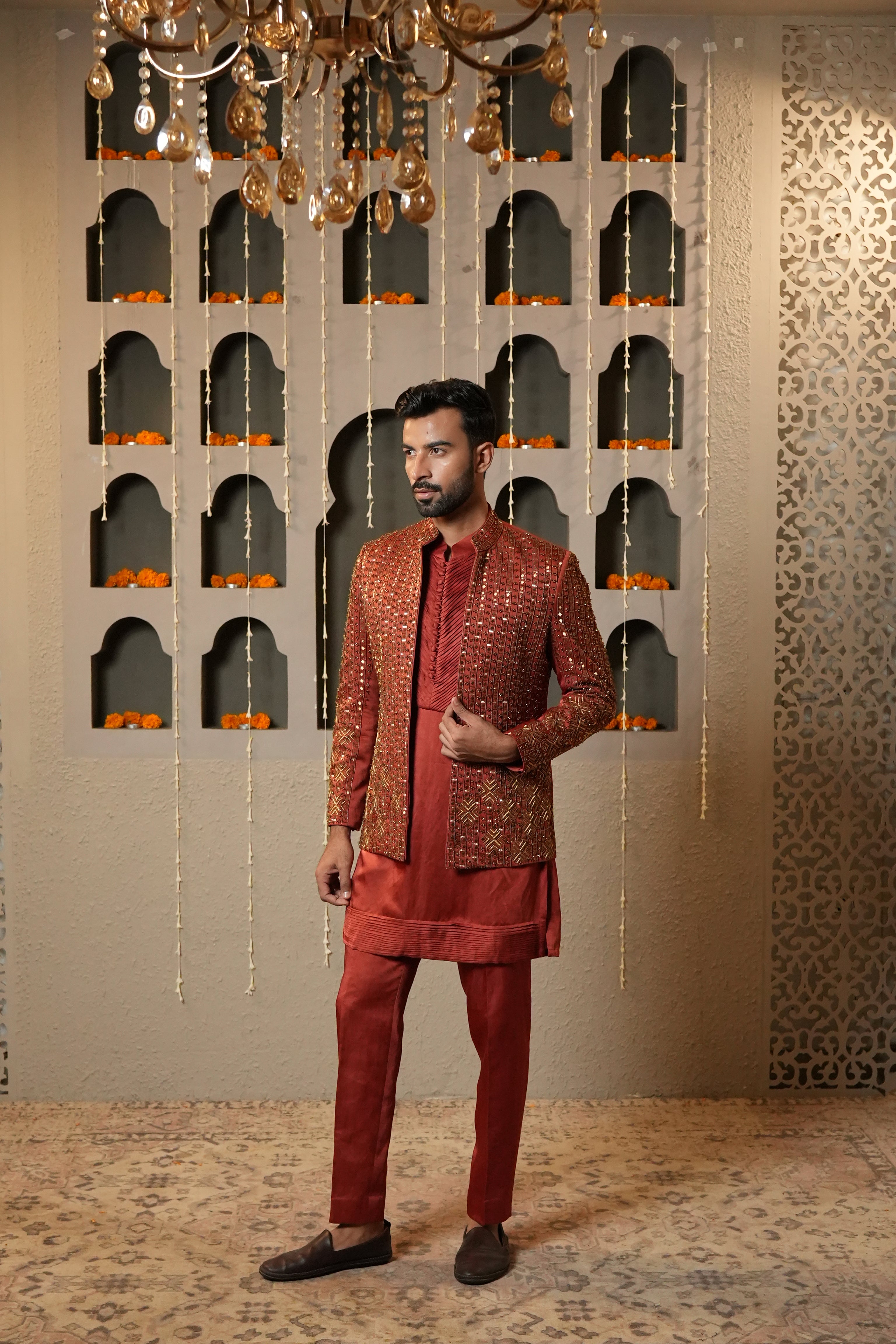Rust Royale Indo-Western Set
