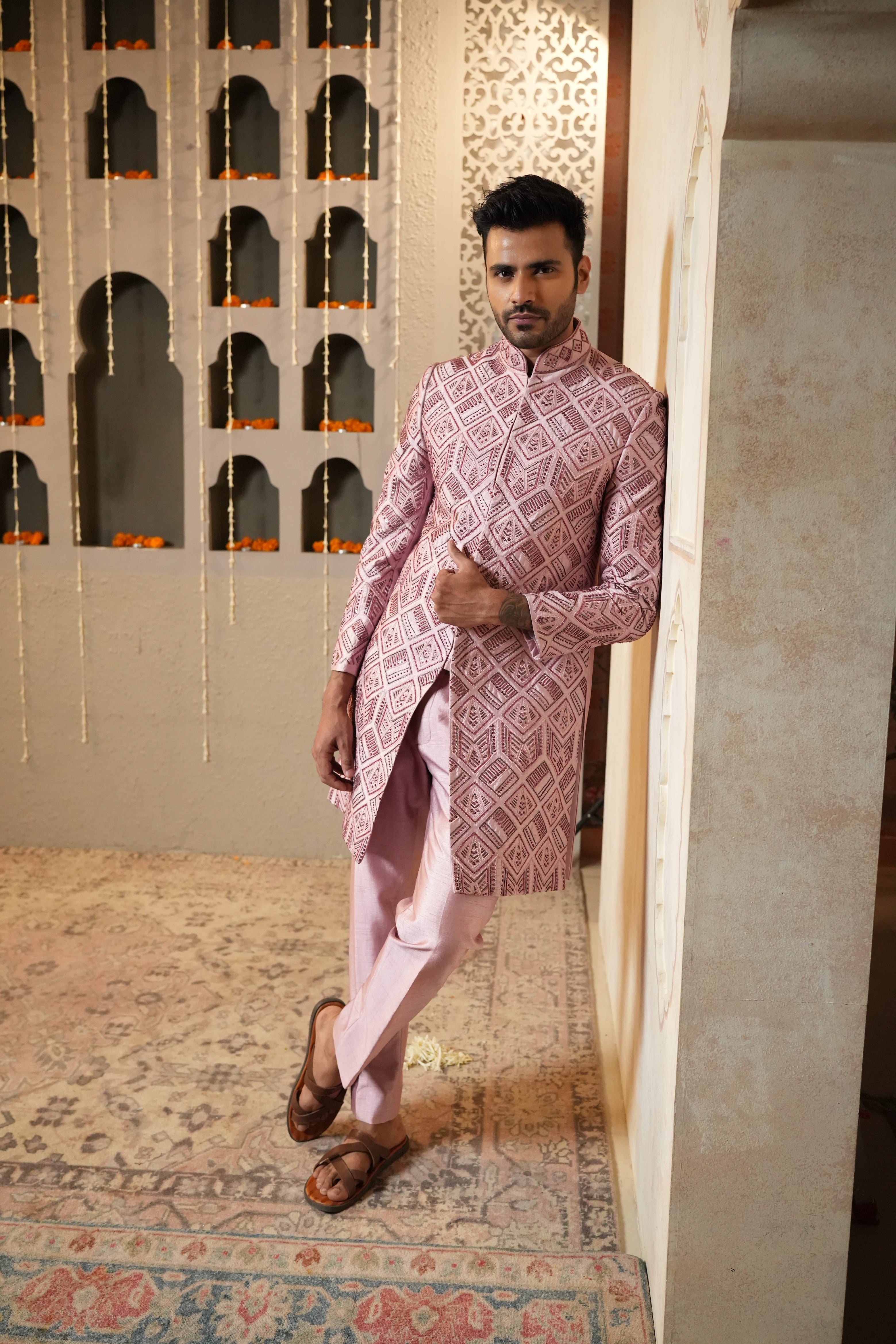 Prism Pink Indo-Western Set
